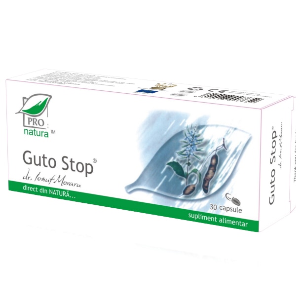 Supliment alimentar Gutostop, Pro Natura, 30 Capsule