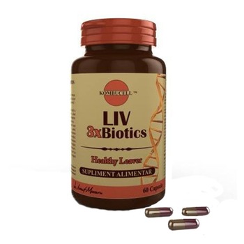 Supliment alimentar Liv 3xBiotics, Pro Natura, 60 Capsule Supliment alimentar Liv 3xBiotics, Pro Natura, 60 Capsule