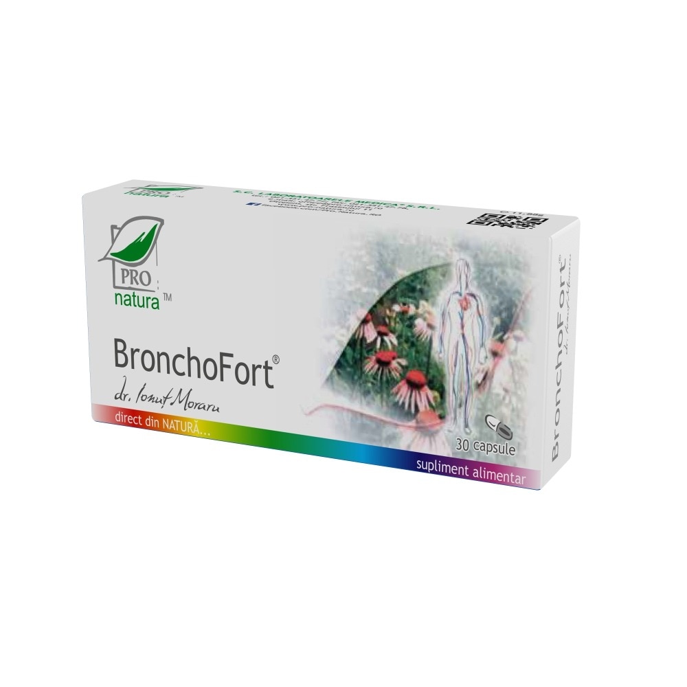 Supliment alimentar Bronchofort, Pro Natura, 30 Capsule
