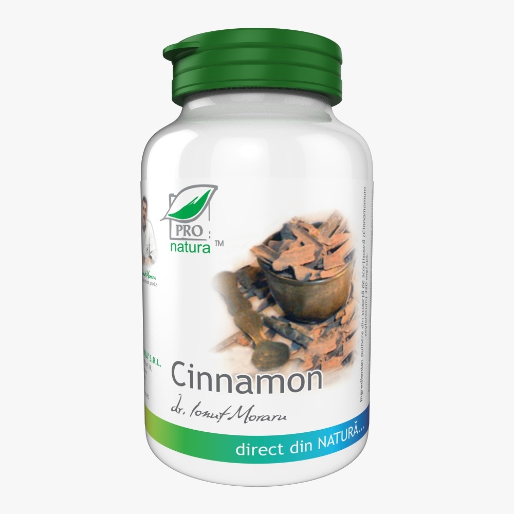 Supliment alimentar Cinnamon, Pro Natura, 60 Capsule