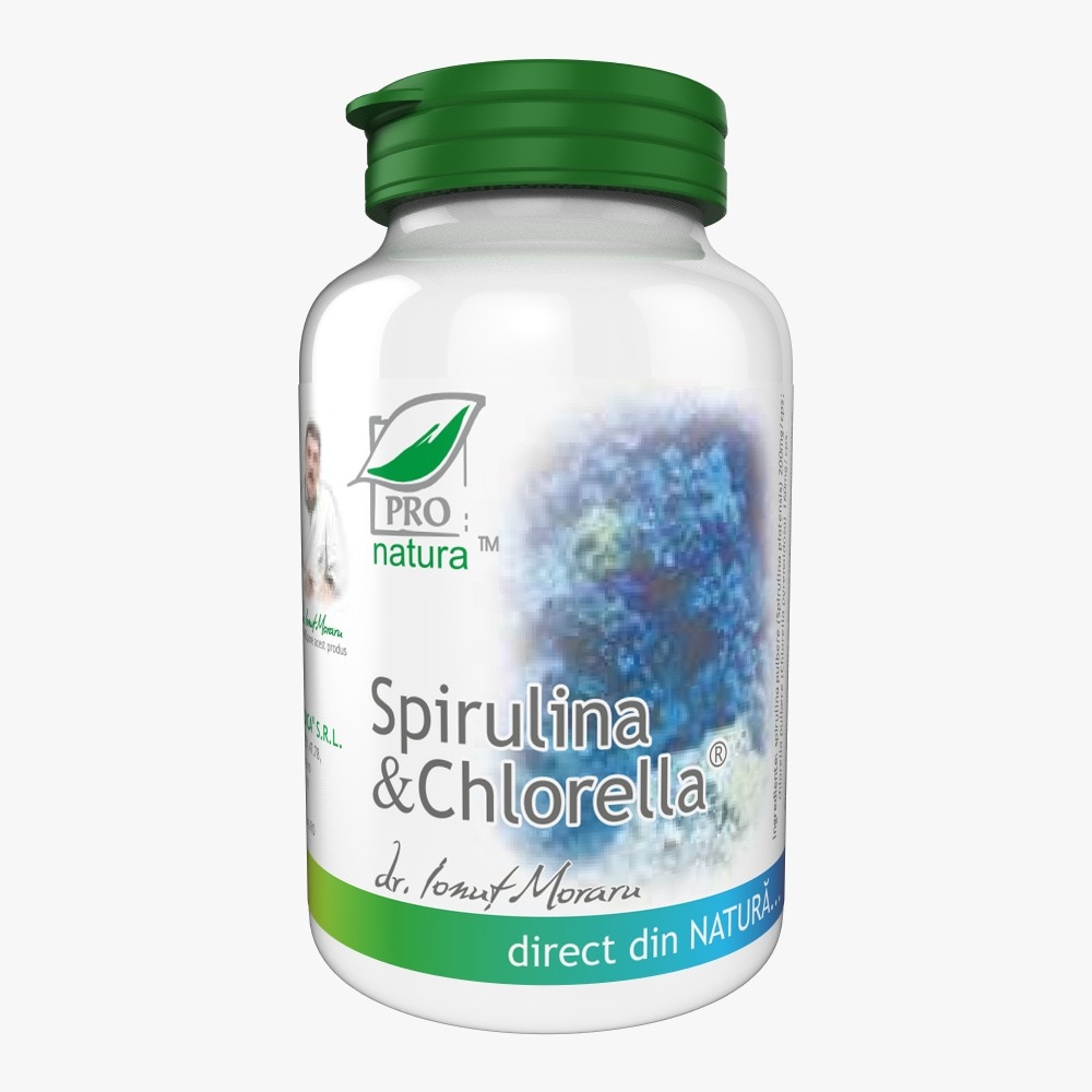 Spirulina Chlorella - Medica, 30 capsule (Adjuvante in cura de slabire) - creativenews.ro