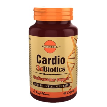 Supliment alimentar Cardio 3xBiotics, Pro Natura, 40 Capsule Supliment alimentar Cardio 3xBiotics, Pro Natura, 40 Capsule