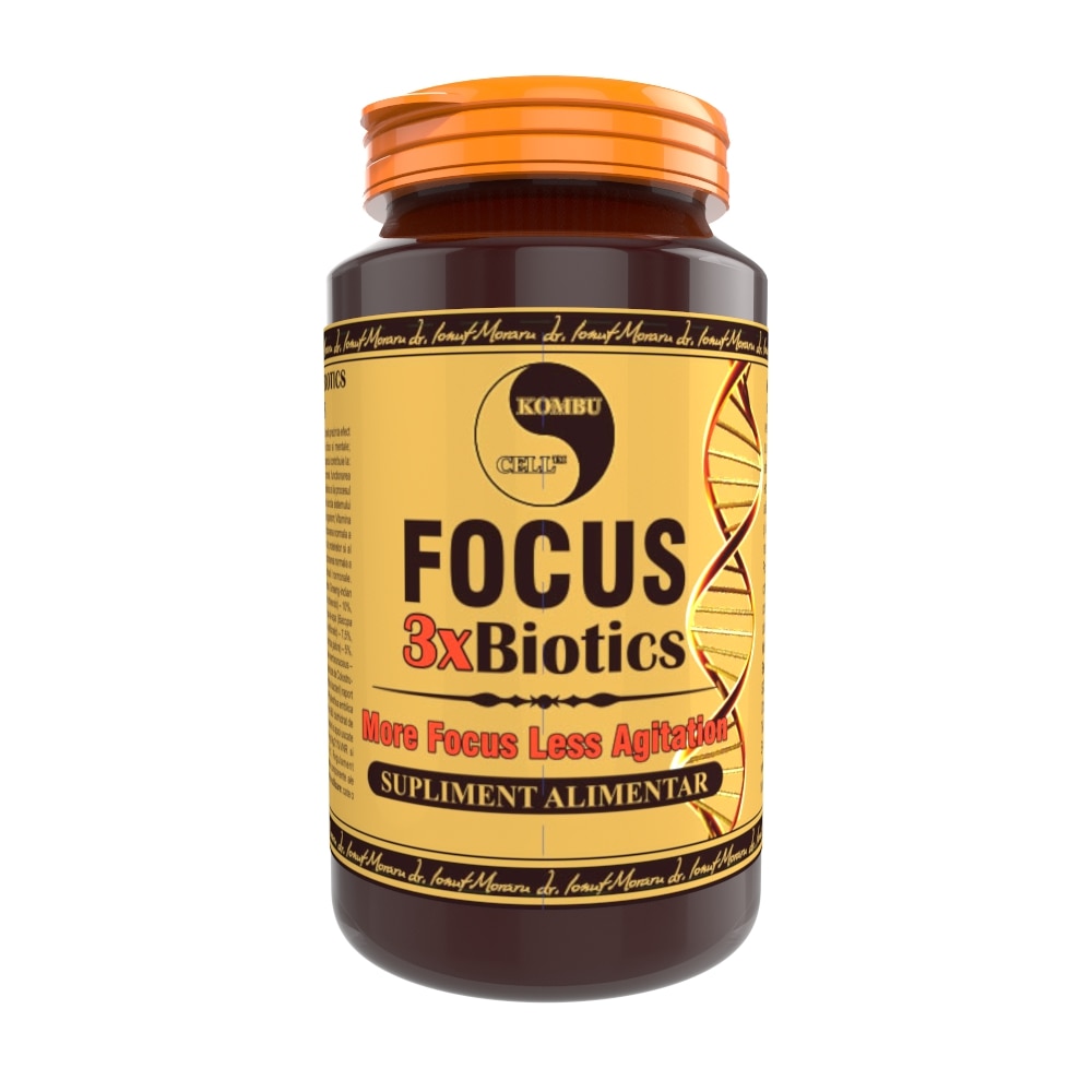 Supliment alimentar Focus 3xBiotics, Pro Natura, 40 Capsule