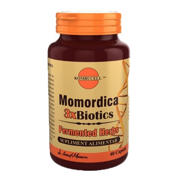 Supliment alimentar Momordica 3xBiotics, Pro Natura, 40 Capsule Supliment alimentar Momordica 3xBiotics, Pro Natura, 40 Capsule