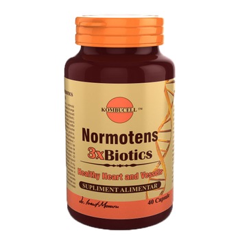 Supliment alimentar Normotens 3xBiotics, Pro Natura, 40 Capsule Supliment alimentar Normotens 3xBiotics, Pro Natura, 40 Capsule