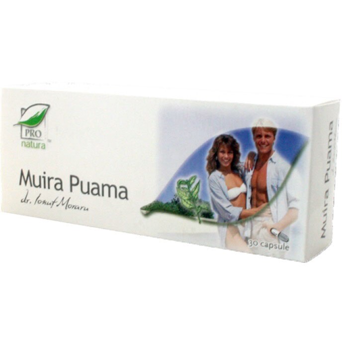Supliment alimentar Muira Puama, Pro Natura, 30 Capsule