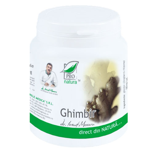 Supliment alimentar Ghimbir, Pro Natura, 200 Capsule
