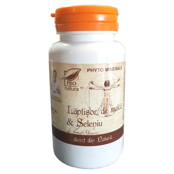 Supliment alimentar Laptisor De Matca & Seleniu, Pro Natura, 60 Capsule Supliment alimentar Laptisor De Matca & Seleniu, Pro Natura, 60 Capsule