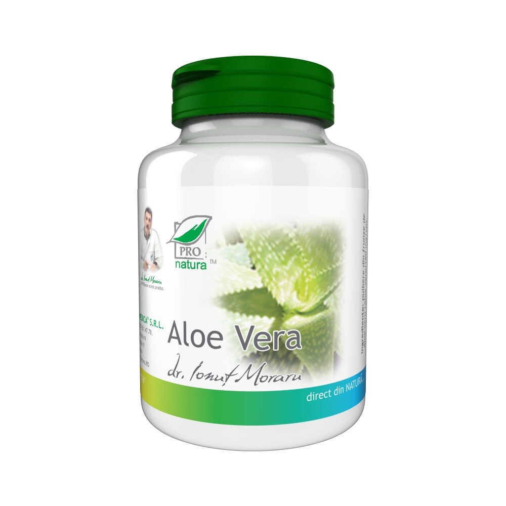 Supliment alimentar Aloe Vera, Pro Natura, 200 Capsule