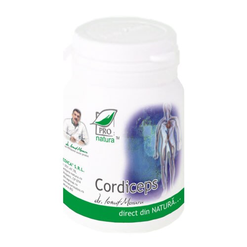 Supliment alimentar Cordiceps, Pro Natura, 60 Capsule