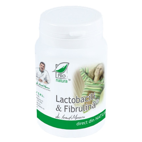 Supliment alimentar Lactobacili & Fibrulina, Pro Natura, 60 Capsule