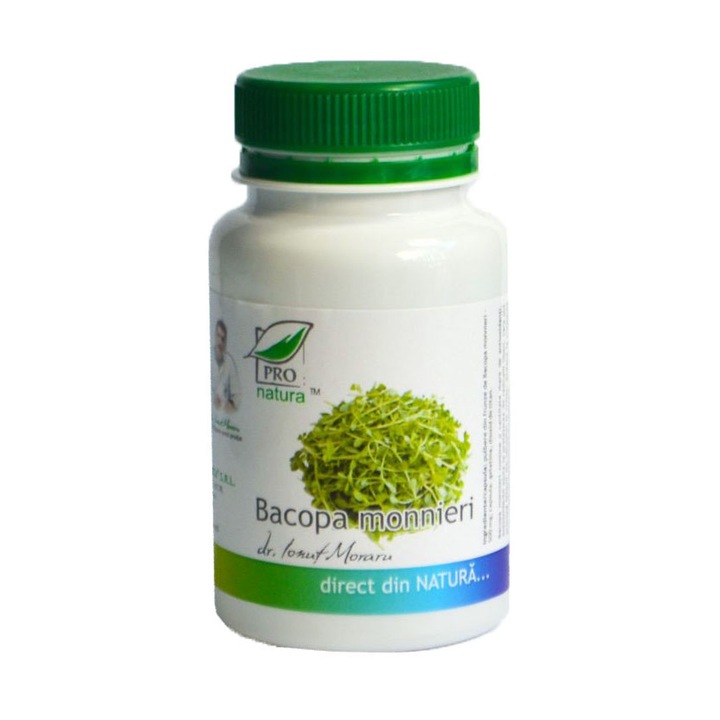 Supliment alimentar Bacopa Monnieri, Pro Natura, 40 Capsule