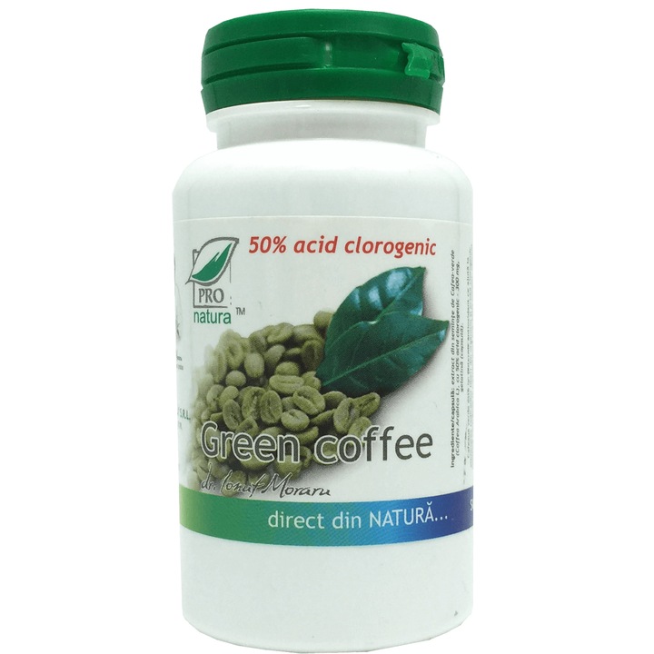 Supliment alimentar Green Coffee, Pro Natura, 60 Capsule