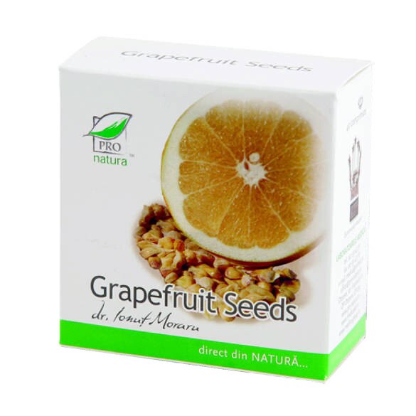 Supliment alimentar Grapefruit Seeds, Pro Natura, 150 Capsule