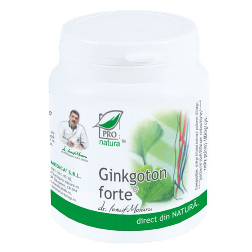 Supliment alimentar Ginkgoton Forte, Pro Natura, 150 Capsule