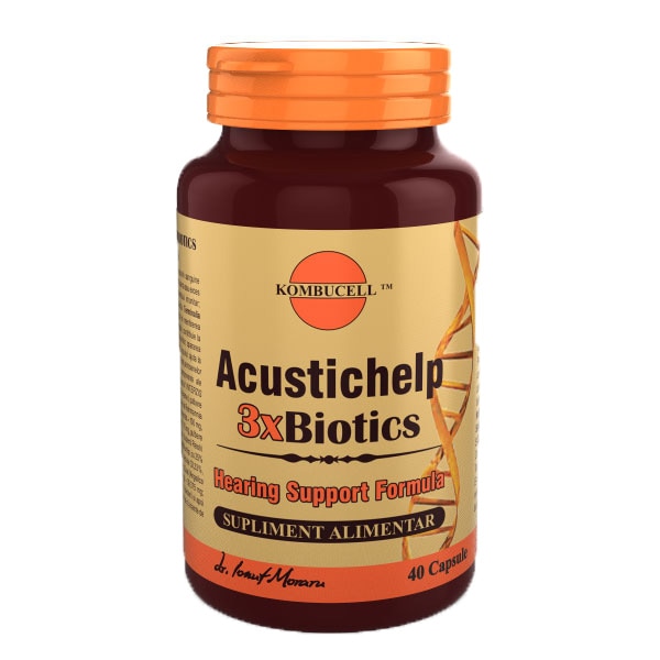 Supliment alimentar Acustichelp 3xBiotics, Pro Natura, 40 Capsule