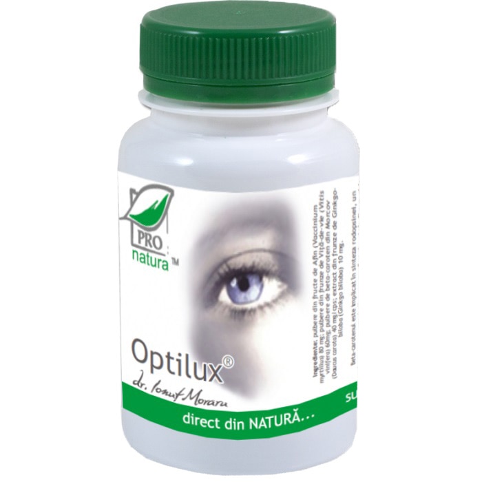 Supliment alimentar Optilux, Pro Natura, 200 Capsule