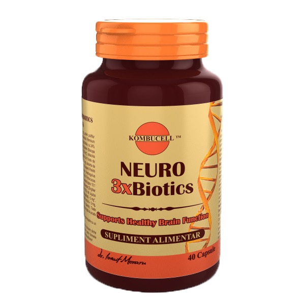 Supliment alimentar Neuro 3xBiotics, Pro Natura, 40 Capsule