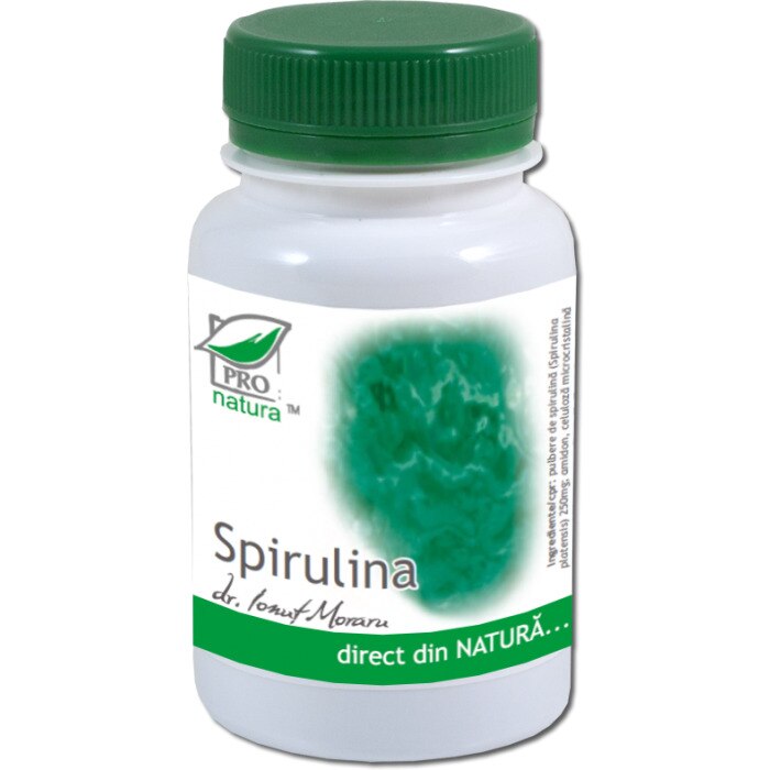 Supliment alimentar Spirulina, Pro Natura, 500 Capsule