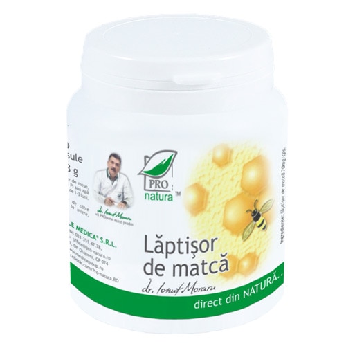 Supliment alimentar Laptisor De Matca, Pro Natura, 250 Capsule