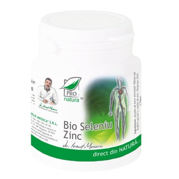 Supliment alimentar Bio Seleniu Zinc, Pro Natura, 200 Capsule Supliment alimentar Bio Seleniu Zinc, Pro Natura, 200 Capsule