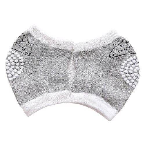 Genunchiere din bumbac pentru bebelusi, gri, marime unica