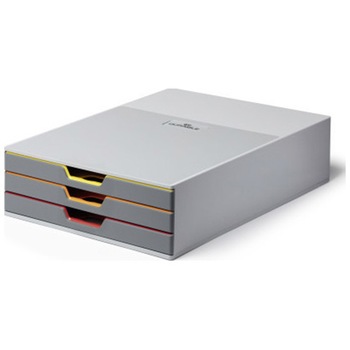 Cutie organizare Durable Varicolor cu 3 sertare Cutie organizare Durable Varicolor cu 3 sertare