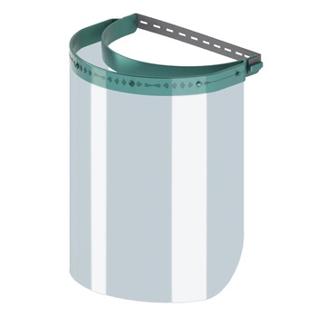 Viziera de protectie Santino, din material transparent, cu banda elastica Viziera de protectie Santino, din material transparent, cu banda elastica
