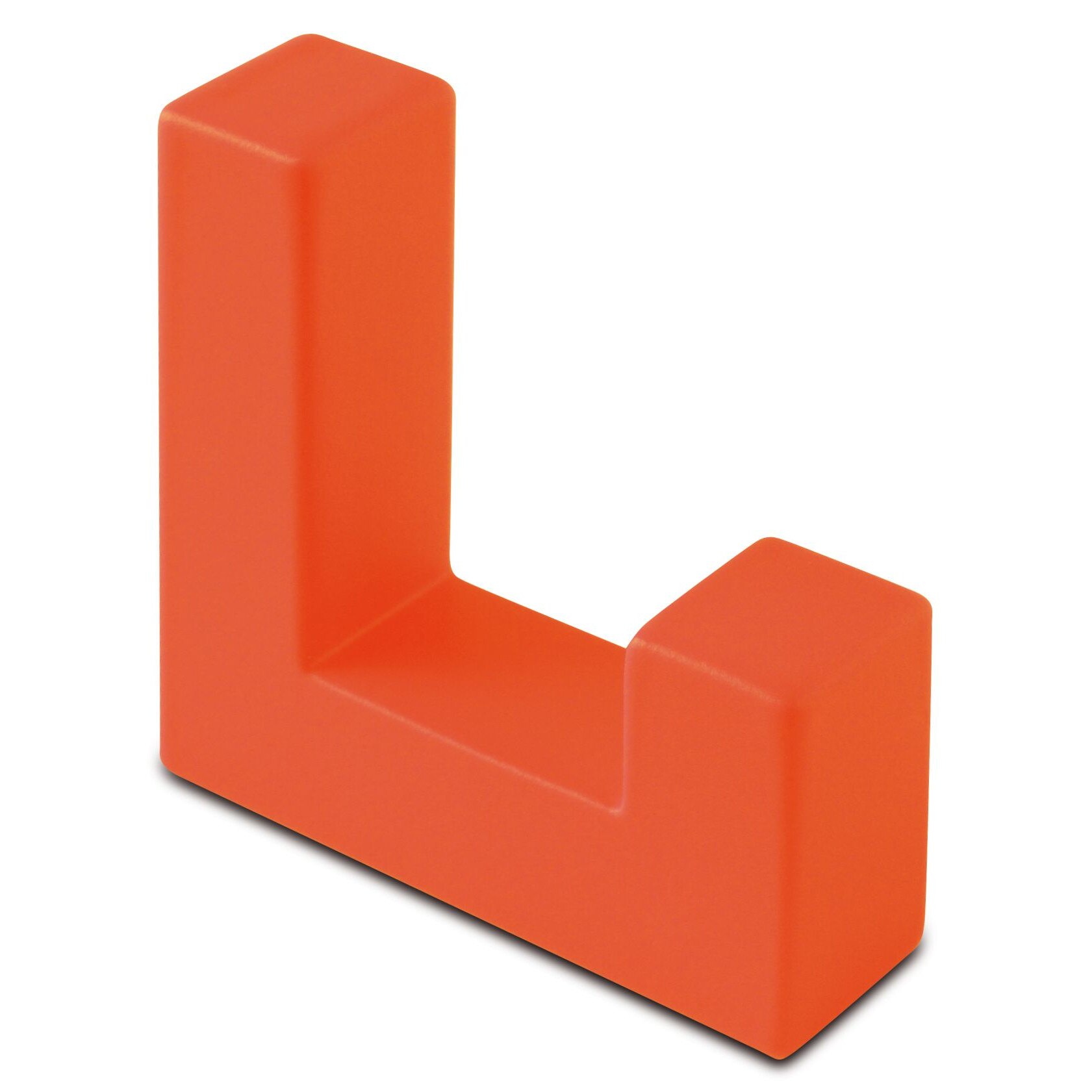 Cuier model L modern 40x40mm finisaj portocaliu