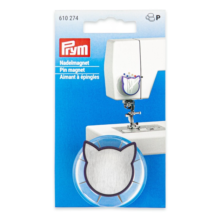 Magnet de ace, cu ventuza ideal pentru masina de cusut, Prym