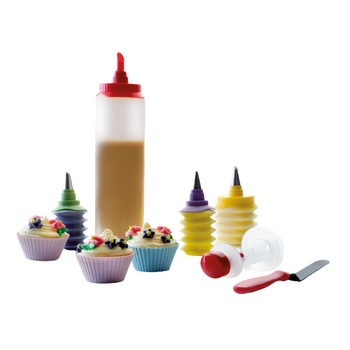 Set pentru briose 9 piese Ibili-Accesorios, otel inoxidabil/plastic Set pentru briose 9 piese Ibili-Accesorios, otel inoxidabil/plastic