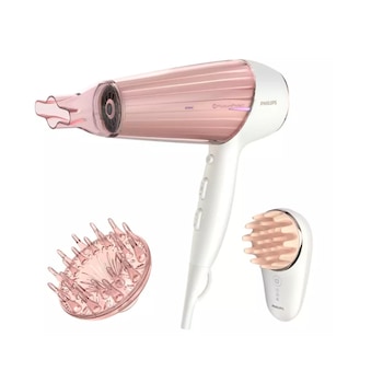 Uscator Philips cu Tehnologie Ionizare, Tehnologie MoistureProtect, Putere 2300 W, Frecventa 50-60 Hz, Tensiune 220-240 V, Aer rece, Accesoriu vibrant inclus, Culoare Alb/Roz Uscator Philips cu Tehnologie Ionizare, Tehnologie MoistureProtect, Putere 2300 W, Frecventa 50-60 Hz, Tensiune 220-240 V, Aer rece, Accesoriu vibrant inclus, Culoare Alb/Roz