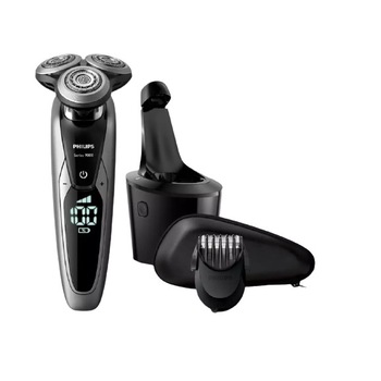Aparat electric de ras Philips, Sistem SmartClean Plus, Sistem de lame V-Track PRO, Accesoriu SmartClick, ContourDetect, Afisaj LED, Autonomie 60 min, Culoare Crom Aparat electric de ras Philips, Sistem SmartClean Plus, Sistem de lame V-Track PRO, Accesoriu SmartClick, ContourDetect, Afisaj LED, Autonomie 60 min, Culoare Crom