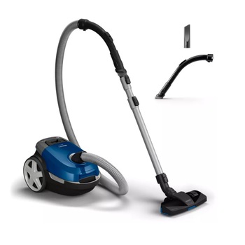 Aspirator Philips profesional cu sac, 900W, Filtru anti-alergeni, Aspirare de 99,9 % a prafului, Nivel de zgomot 79 dB, Vid (max) 20 kPa, Capacitate 3 l, Albastru/Negru Aspirator Philips profesional cu sac, 900W, Filtru anti-alergeni, Aspirare de 99,9 % a prafului, Nivel de zgomot 79 dB, Vid (max) 20 kPa, Capacitate 3 l, Albastru/Negru