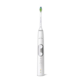 Periuta electrica Philips de Dinti Sonica cu Functii BrushSync, Senzor de Presiune Integrat, Toc de Transport , 3 Moduri/3 Intensitati, ProtectiveClean, Culoare Alb Periuta electrica Philips de Dinti Sonica cu Functii BrushSync, Senzor de Presiune Integrat, Toc de Transport , 3 Moduri/3 Intensitati, ProtectiveClean, Culoare Alb