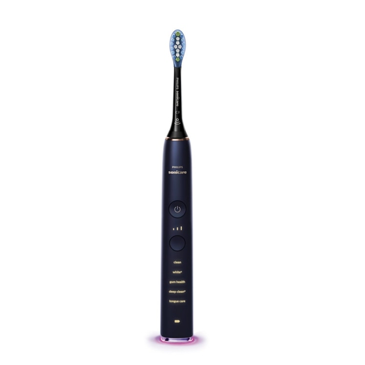 Periuta electrica de dinti Philips Sonica, Compatibilitate Aplicatie, 5 Moduri si 3 Intensitati, Compatibilitate Androi/IOS, Iluminare, 62.000 miscari/minut, Negru