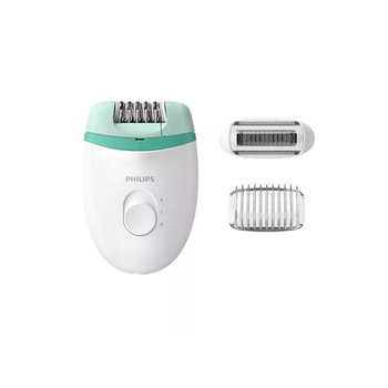 Epilator Philips profesional cu firm Functionare prin discuri si Maner compact, Cap pentru masaj inclus, Tehnologie Opti-LIght, 3Accesorii incluse, Alb/Verde Epilator Philips profesional cu firm Functionare prin discuri si Maner compact, Cap pentru masaj inclus, Tehnologie Opti-LIght, 3Accesorii incluse, Alb/Verde