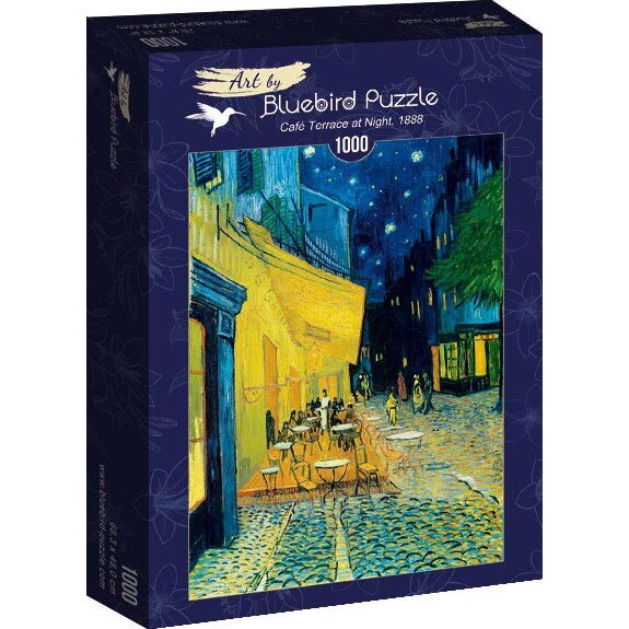 Puzzle Bluebird - Vincent Van Gogh, Cafe terrace at night 1888, 1000