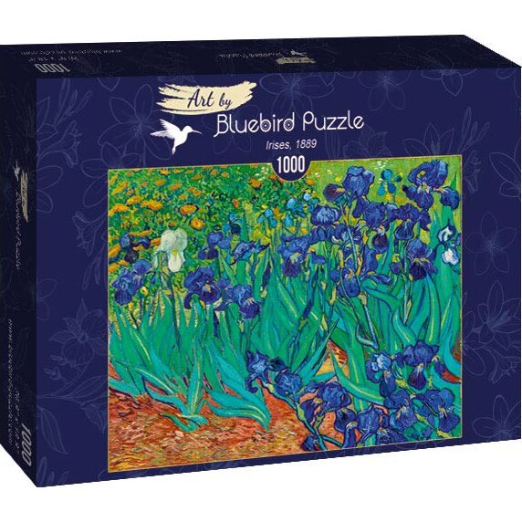 Puzzle Bluebird - Vincent Van Gogh, Irises 1889, 1000 piese