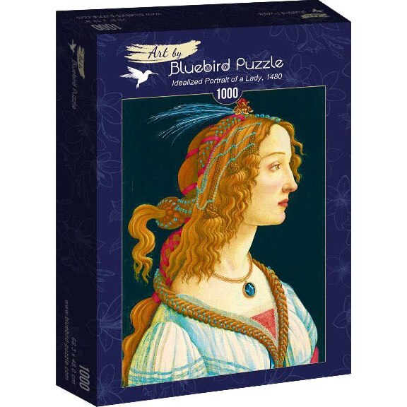 Puzzle Bluebird - Sandro Botticelli, Idealized portrait of a lady 1480, 1000 piese