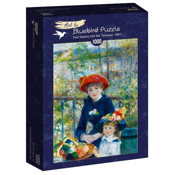 Puzzle Bluebird - Auguste Renoir, Two sisters 1881, 1000 piese