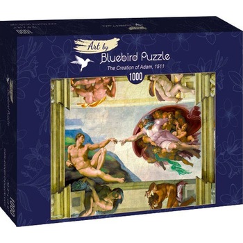Puzzle Bluebird - Michelangelo Buonarroti, The creation of Adam 1511, 1000 piese Puzzle Bluebird - Michelangelo Buonarroti, The creation of Adam 1511, 1000 piese