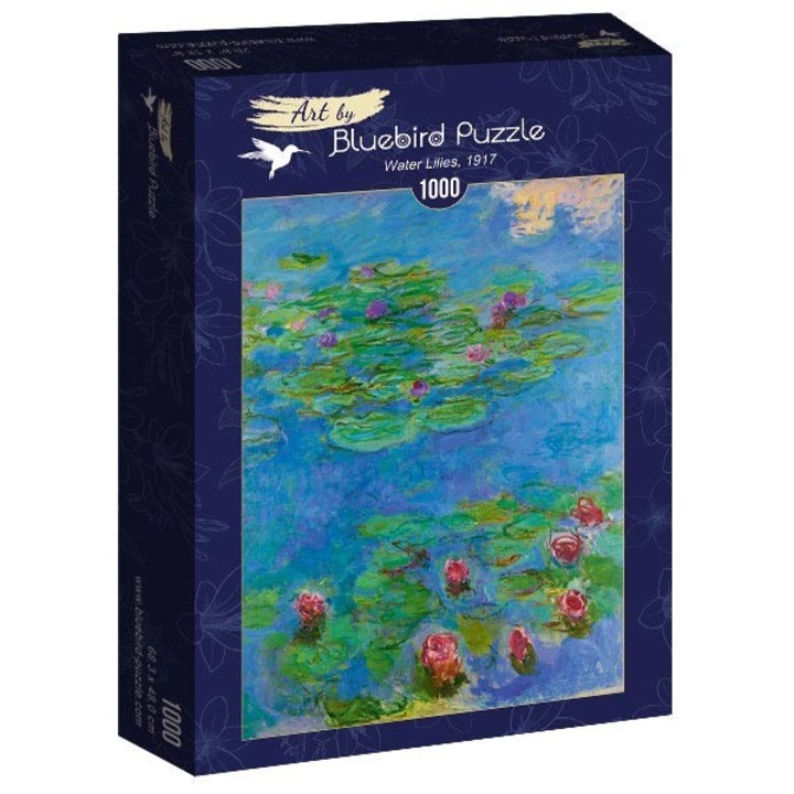 Пъзел Bluebird - Claude Monet, Water lilies 1917, 1000 части