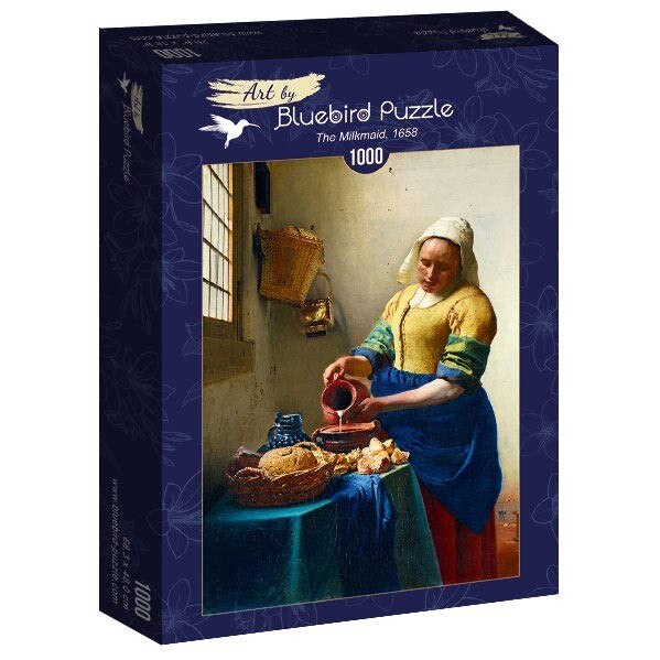 Puzzle Bluebird - Johannes Vermeer, The milkmaid 1658, 1000 piese