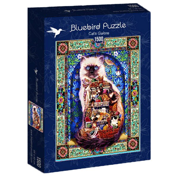 Puzzle Bluebird - Cats Galore, 1500 piese