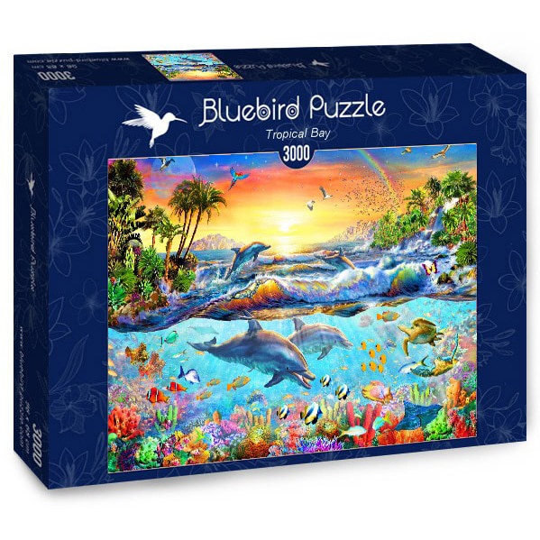 Puzzle Bluebird - Tropical Bay, 3000 piese
