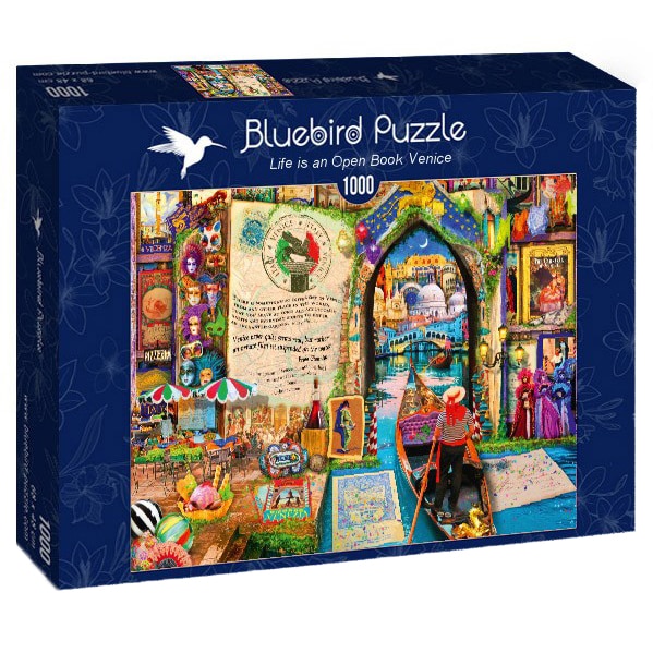 Puzzle Bluebird - Aimee Stewart, Life is an open book Venice, 1000 piese