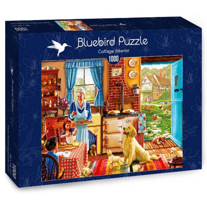 Пъзел Bluebird - Steve Crisp, Cottage interior, 1000 части