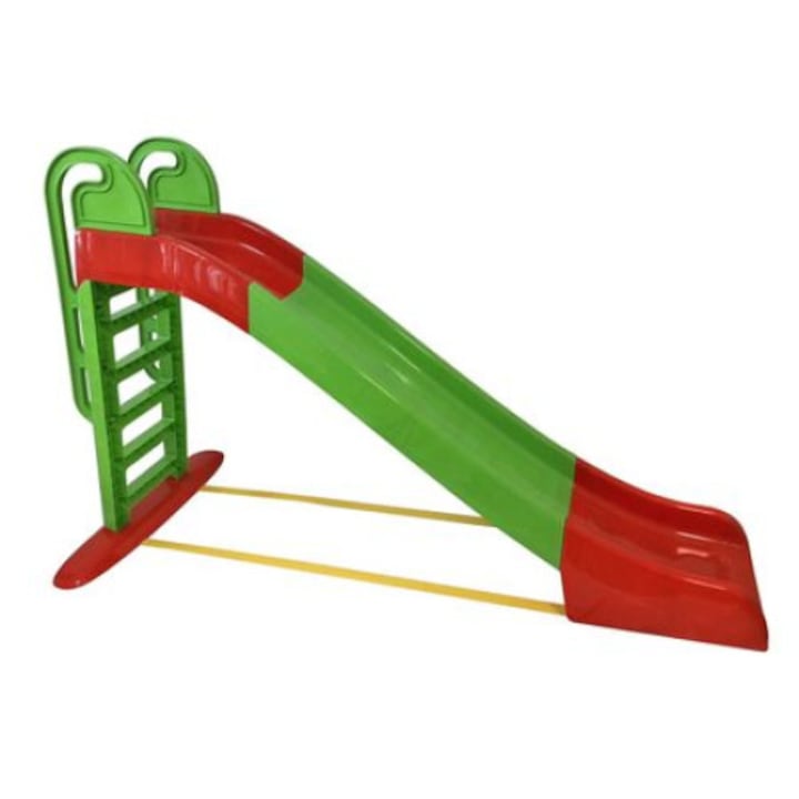 Детска пързалка Doloni 243 см, Зелен/Червен