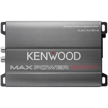 Amplificator marine Kenwood, KAC-M1814, Clasa D , rezistent la contactul cu apa, 4 canale, 400W, 180W RMS Amplificator marine Kenwood, KAC-M1814, Clasa D , rezistent la contactul cu apa, 4 canale, 400W, 180W RMS
